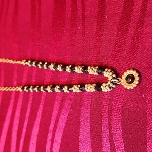 Gold and black necklace - for a girl / teen